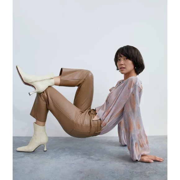 Wilfred Melina Cropped Vegan Leather Pant Size 6 - Picture 2 of 13